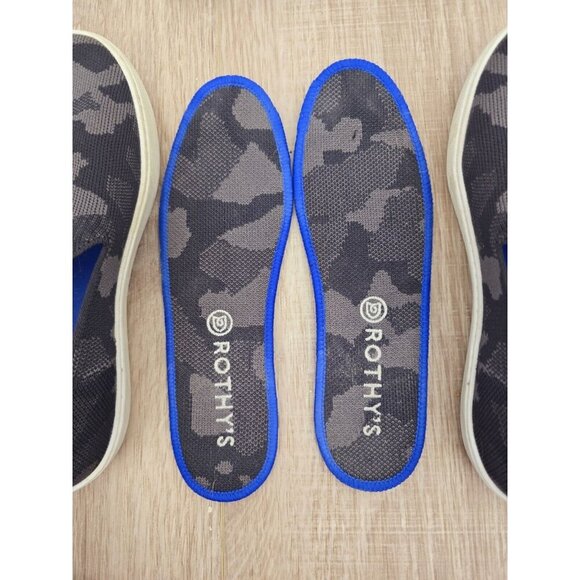 Rothy's The Original Slip On Camogrey Black Sneakers Shoes Womens Size 6.5 - Picture 11 of 13